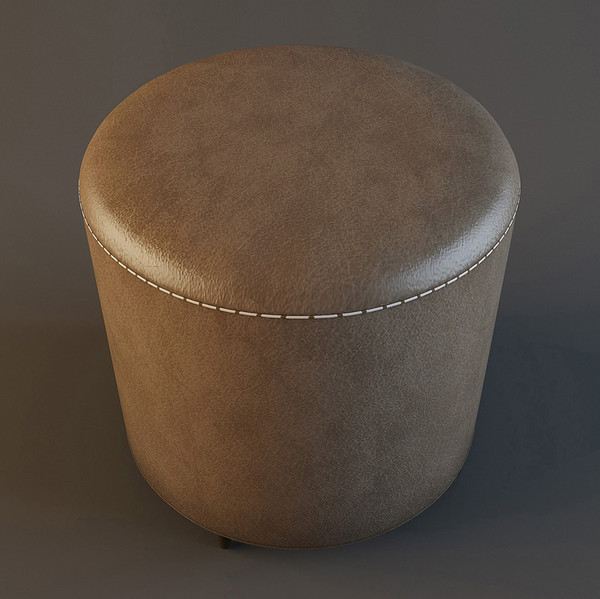 padded stool 3d max - Padded stool_02 by mifody